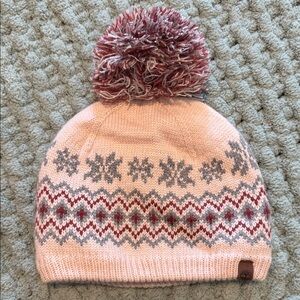 Cozy Pink Knit Pom-Pom Beanie